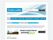 Tablet Screenshot of ceskesvatky.cz